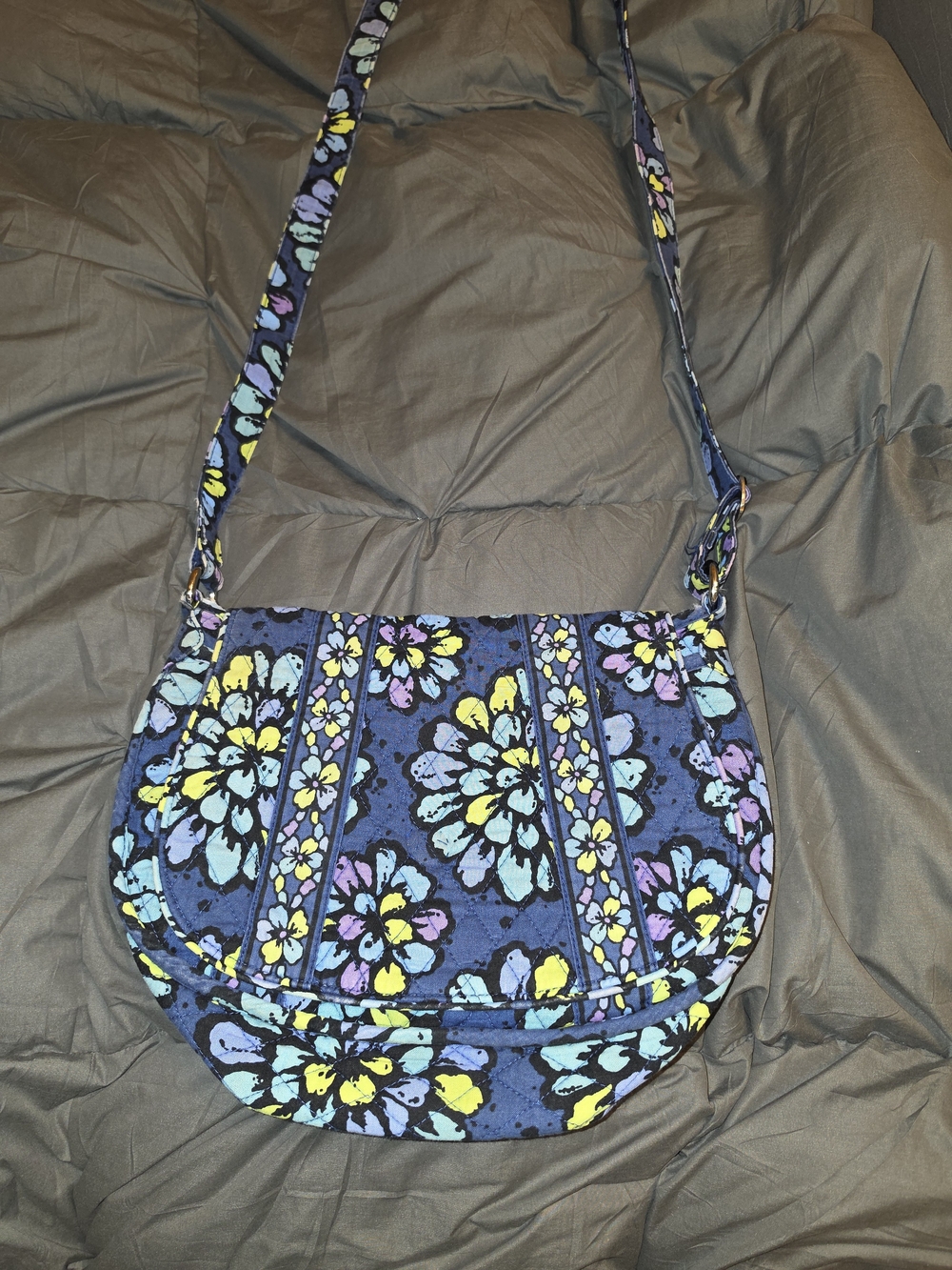 Vera Bradley Saddle Up Bag In Indigo Pop